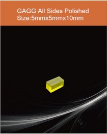 GAGG Ce scintillation crystal, GAGG Ce crystal, GAGG scintillator, Ce:Gd3Al2Ga3O12 crystal, diameter5x5x10mm